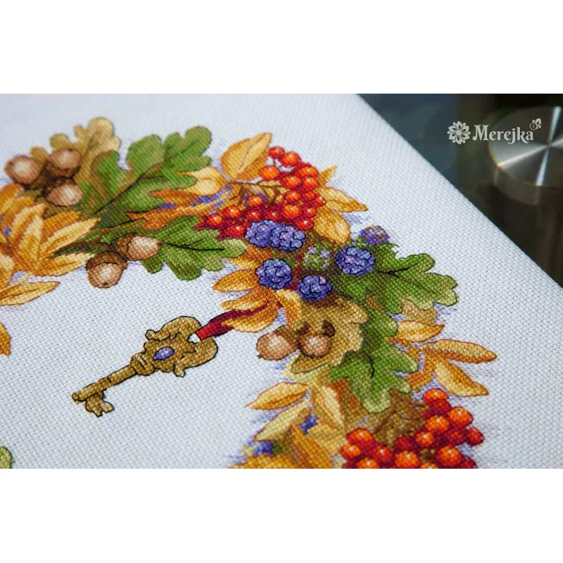 Cross Stitch Kits Merejka K-99 Autumn Wreath