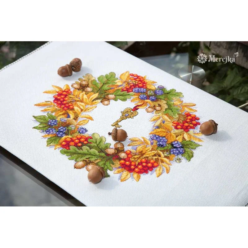 Cross Stitch Kits Merejka K-99 Autumn Wreath