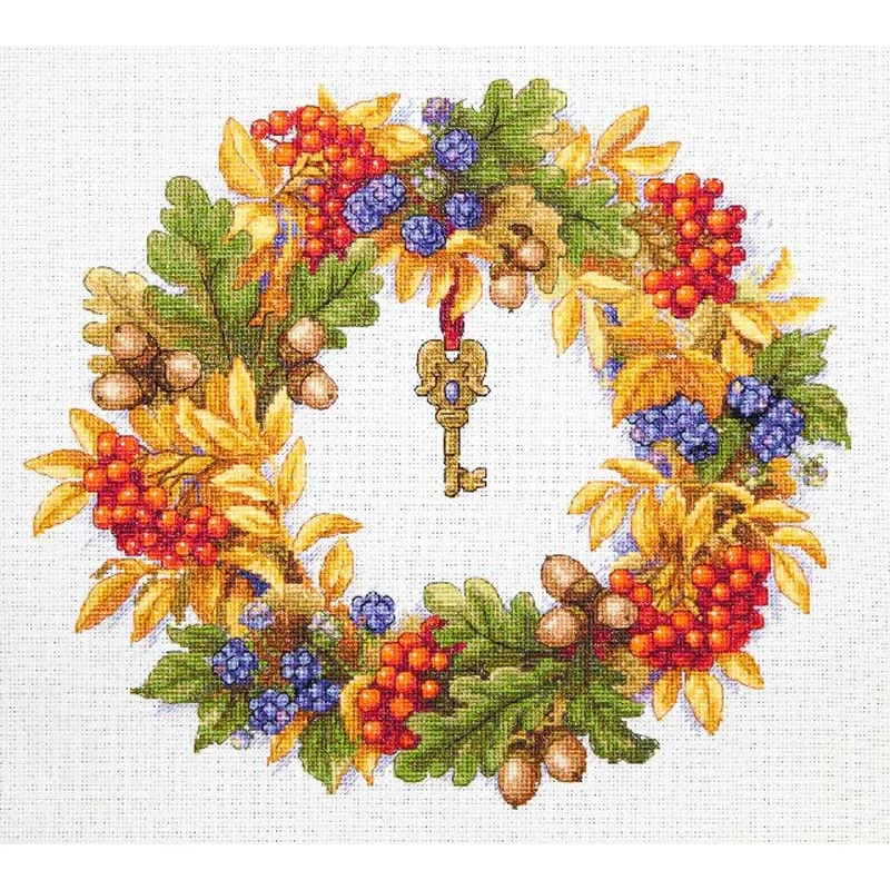 Cross Stitch Kits Merejka K-99 Autumn Wreath