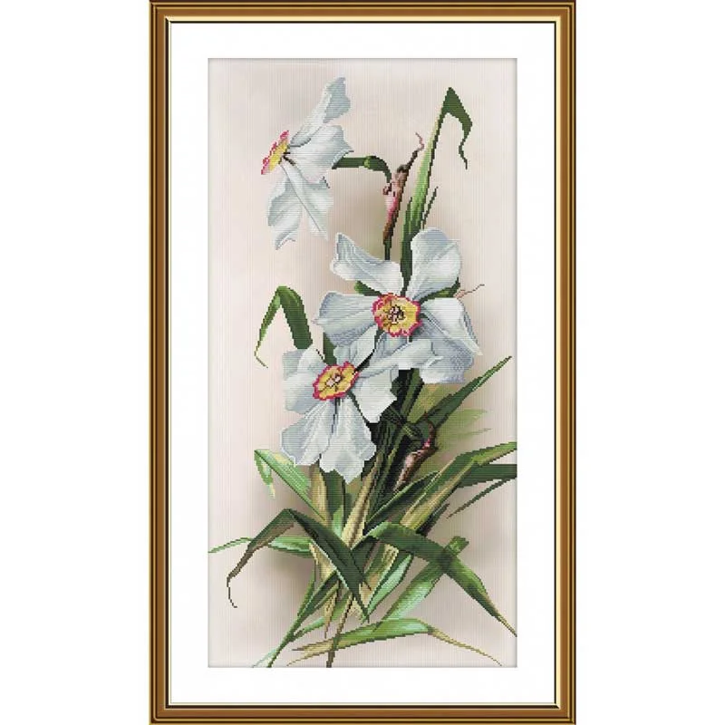 Thread embroidery kit Nova Sloboda CP2289 Daffodils