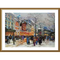 Thread embroidery kit Nova Sloboda CP3316 Legends of Paris Moulin Rouge