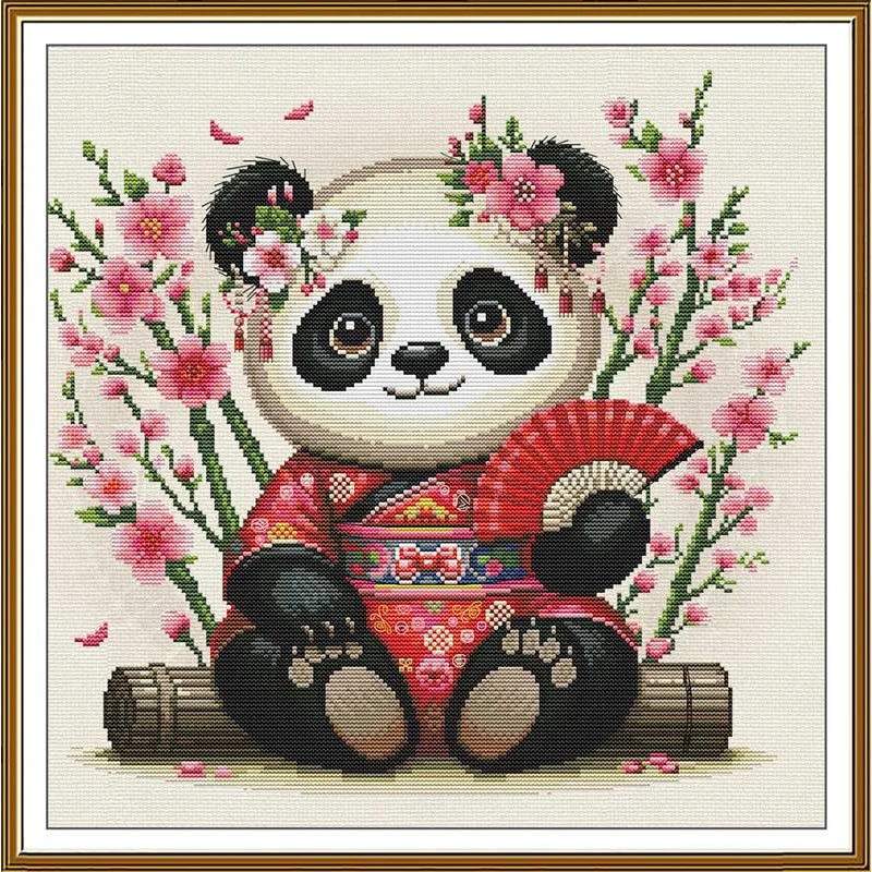 Thread embroidery kit Nova Sloboda CP3411 Panda