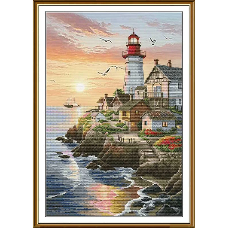 Thread embroidery kit Nova Sloboda CP3444 Quiet land