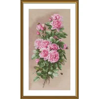 Thread embroidery kit Nova Sloboda CB6240 Queen of the summer garden