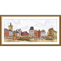 Thread embroidery kit Nova Sloboda CP8002 City life