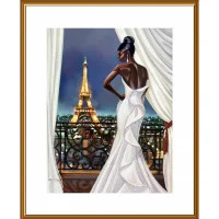 Bead embroidery kit in "back to the needle" technique Nova Sloboda NK3315 Evening Paris