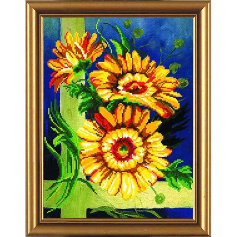 Chart embroidery beads Nova Sloboda Bis3019 Fantasy Gerberas