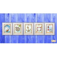 Beading patterns Tela Artis M-006-010 Marine collection of miniatures