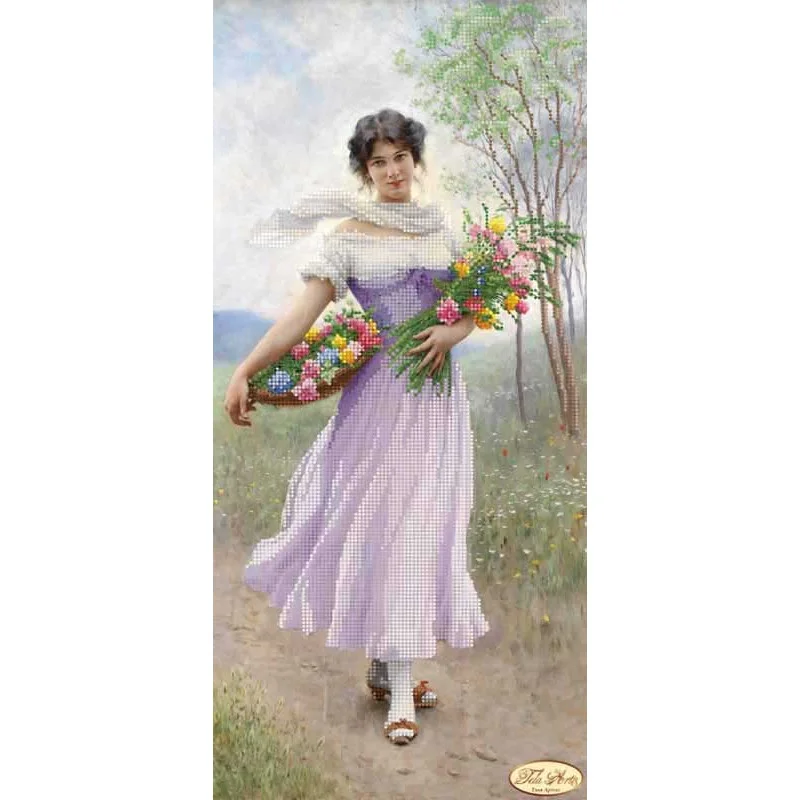 Beading patterns Tela Artis TA-221 Flower girl