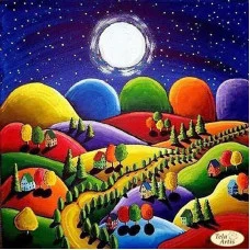 Beading patterns Tela Artis TA-353 Colorful landscape