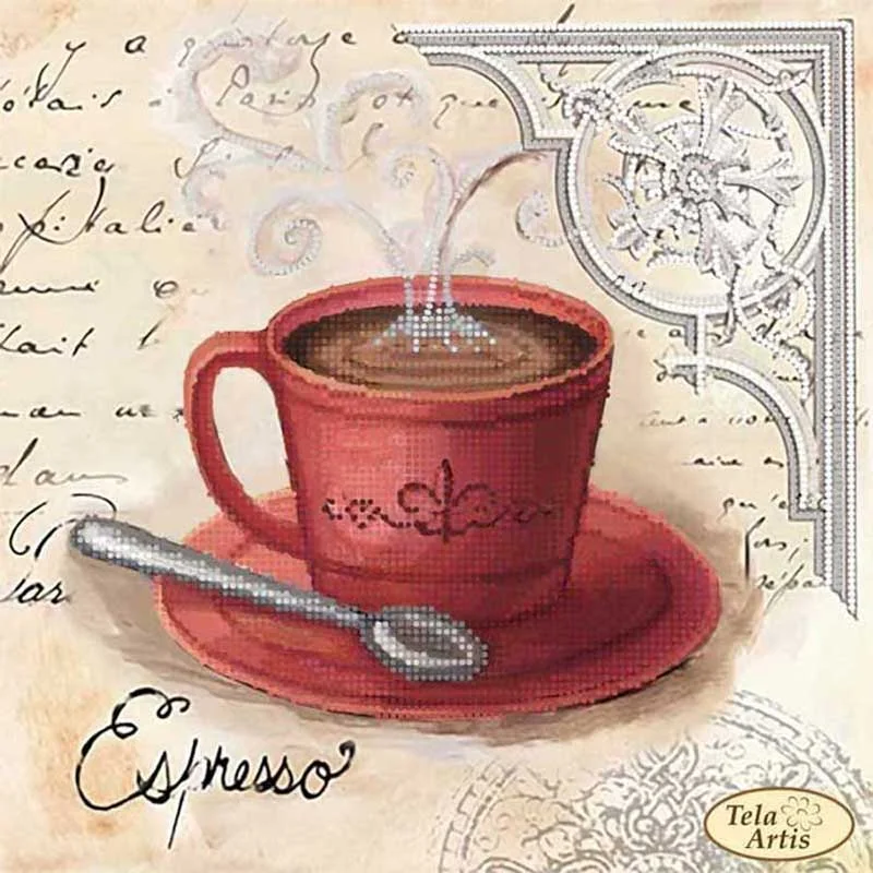 Beading patterns Tela Artis TM-103 Coffee in Paris-3