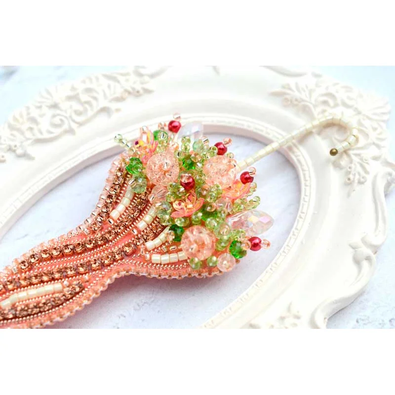 Beaded brooches kit Tela Artis B-232 Crystal umbrella