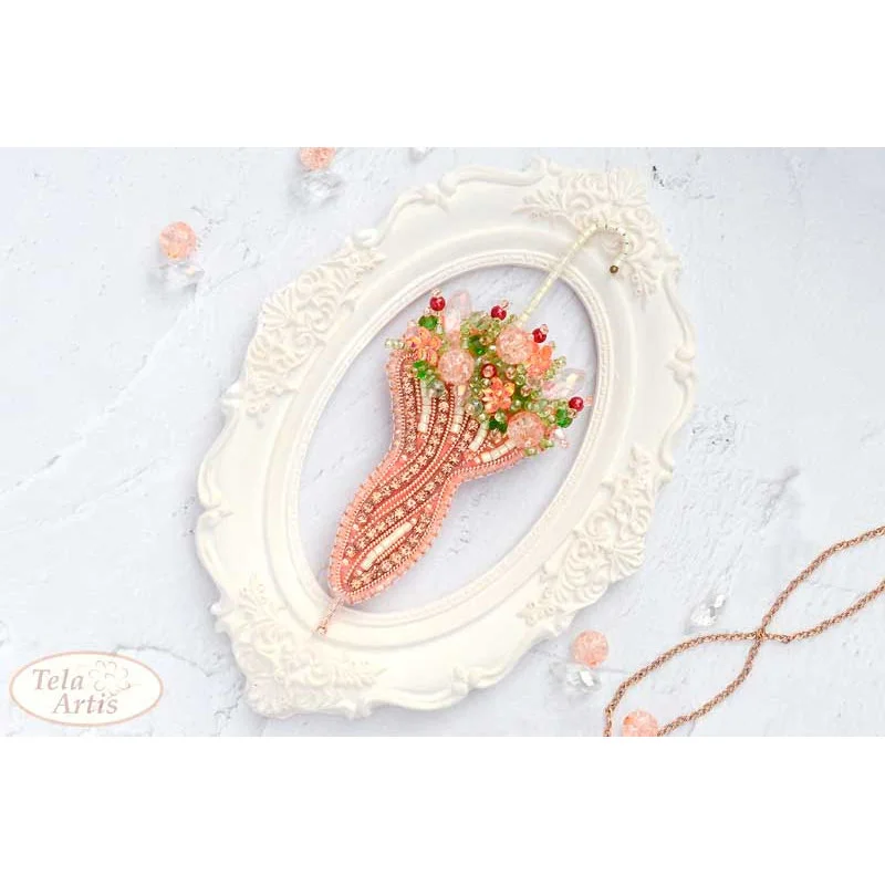 Beaded brooches kit Tela Artis B-232 Crystal umbrella