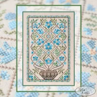 Cross Stitch Kits Tela Artis X-010 Tree of life. Periwinkle