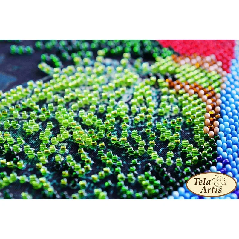 Bead embroidery kit Tela Artis HTK-033 Macaw parrots