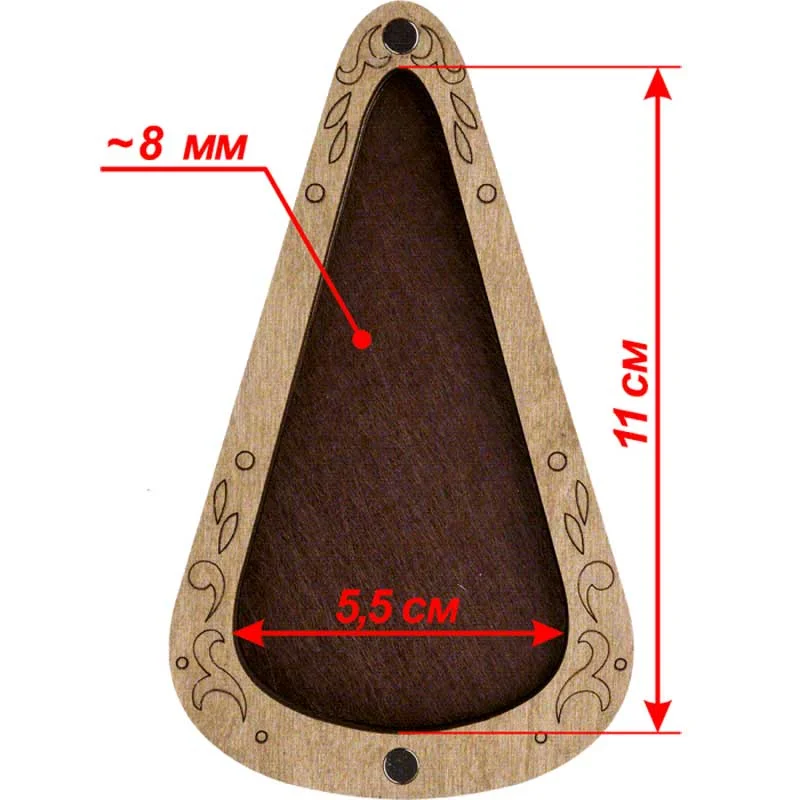 Casket for needlework (scissors) Fairy Land FLZB(N)-025