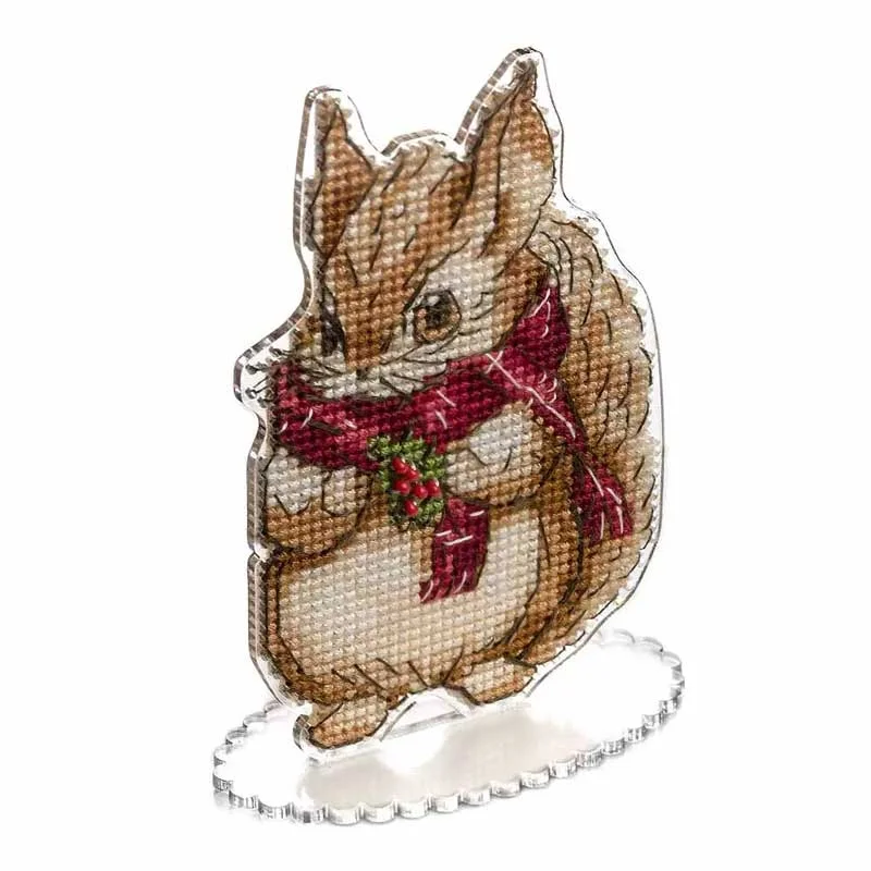 Cross-stitch kit on a plastic base FLX-014 Wonderland Crafts Christmas toys