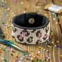 Bead embroidery kit on artificial leather Wonderland Crafts FLBB-108