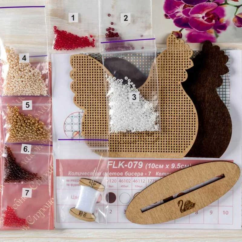 Bead embroidery kit on wood FairyLand FLK-079 Easter
