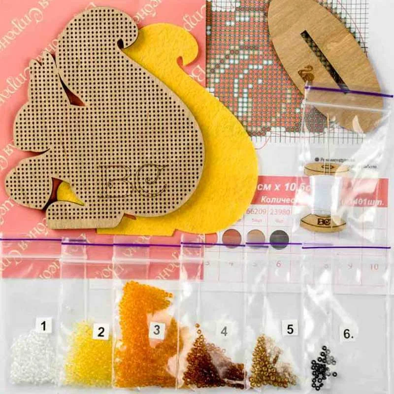 Bead embroidery kit on wood FairyLand FLK-119 Home stories