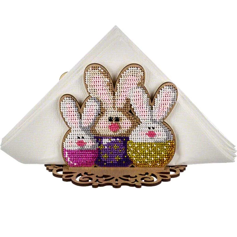 Bead embroidery kit on wood FairyLand FLK-245 Napkin holder