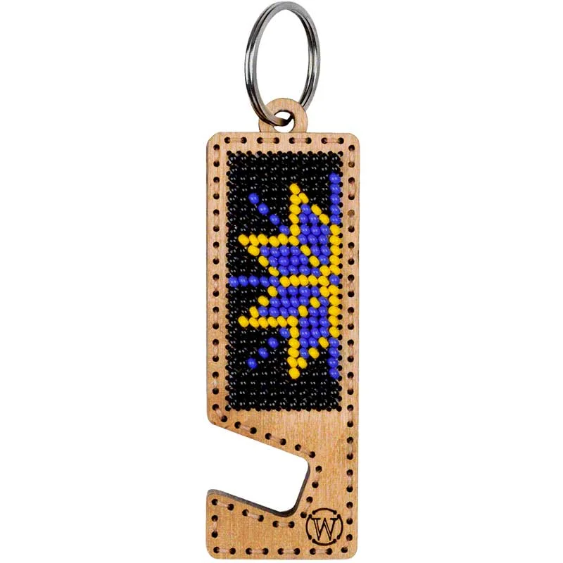 Bead embroidery kit on wood Wonderland Crafts FLK-481 Phone holder