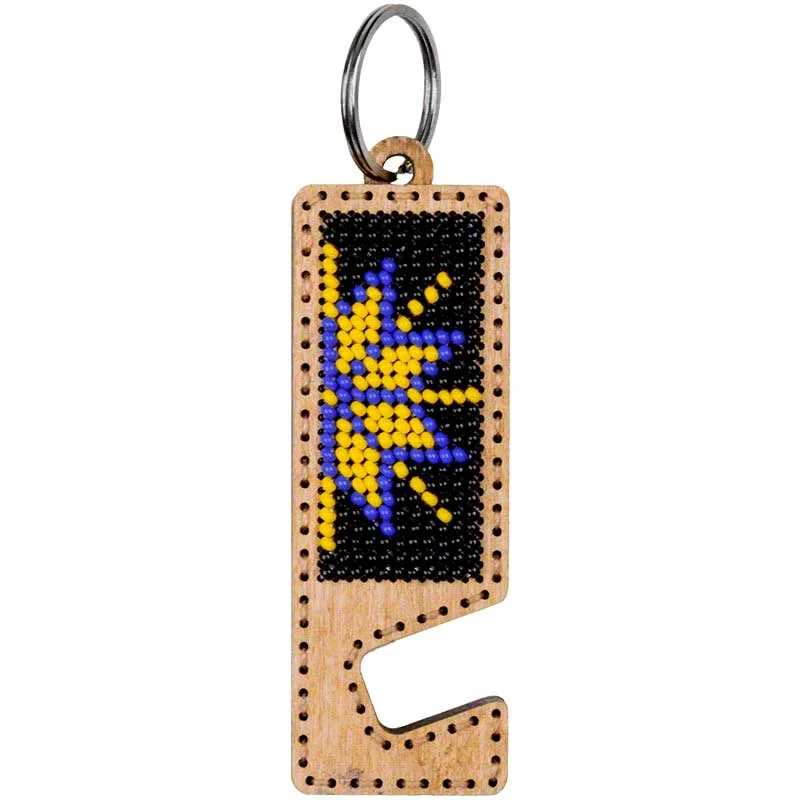 Bead embroidery kit on wood Wonderland Crafts FLK-481 Phone holder