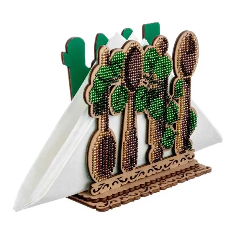 Bead embroidery kit on wood FairyLand FLK-533 Napkin holder