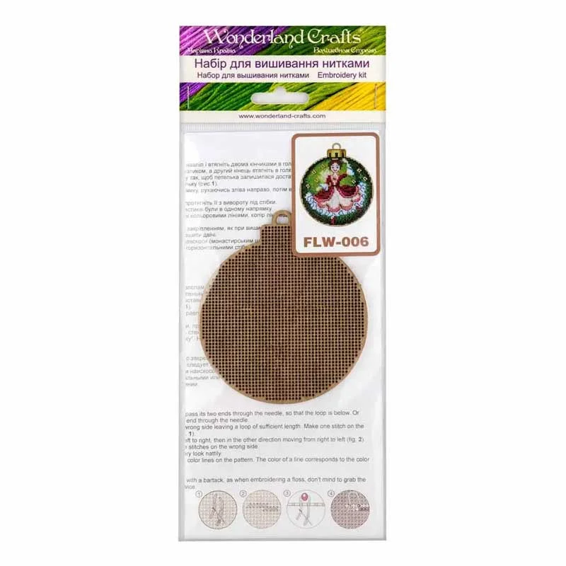 Cross-stitch kits on wood Wonderland Crafts FLW-006 Christmas toys