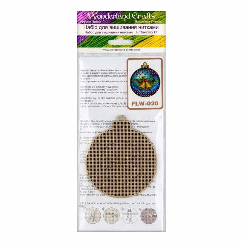 Cross-stitch kits on wood Wonderland Crafts FLW-020 Christmas toys