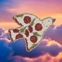 Cross-stitch kits on wood Wonderland Crafts FLW-042