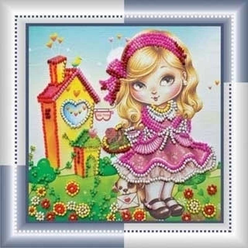 Photo Bead embroideri kit Mini Abris Art AM-024 Birthday Girl