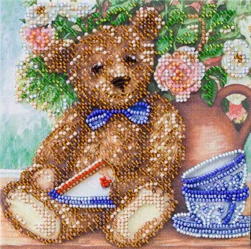 Photo Bead embroideri kit Mini Abris Art AM-186 Teddy bear