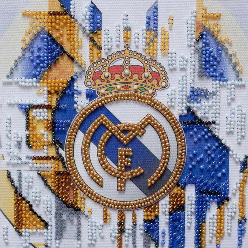 Фото Набор мини для вышивки бисером Абрис Арт АМ-209 ФК Реал Мадрид