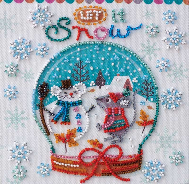 Photo Bead embroideri kit Mini Abris Art AM-211 Snowfall
