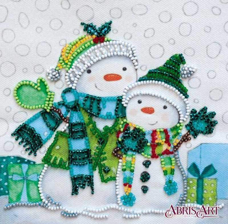 Photo Bead embroideri kit Mini Abris Art AM-220 Snow friends