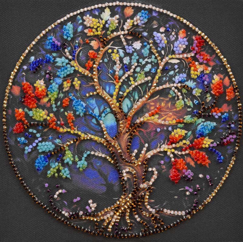 Фото Набор мини для вышивки бисером Абрис Арт АМ-252 Цвет жизни