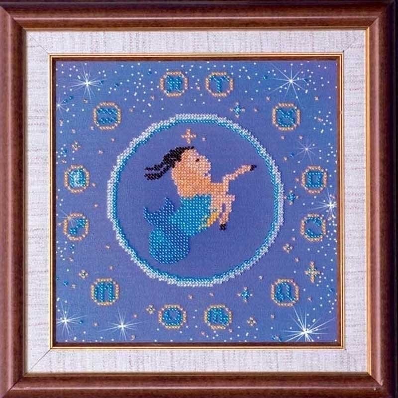 Foto Main Bead Embroidery Kit on Canvas  Abris Art AB-007-11 Capricorn