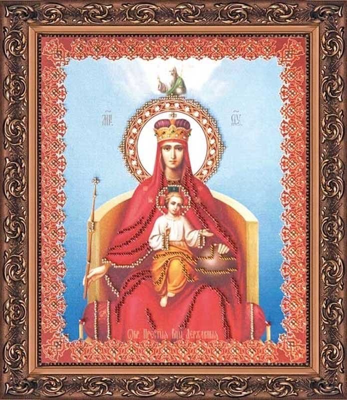 Foto Main Bead Embroidery Kit on Canvas  Abris Art AB-030 Mother of God