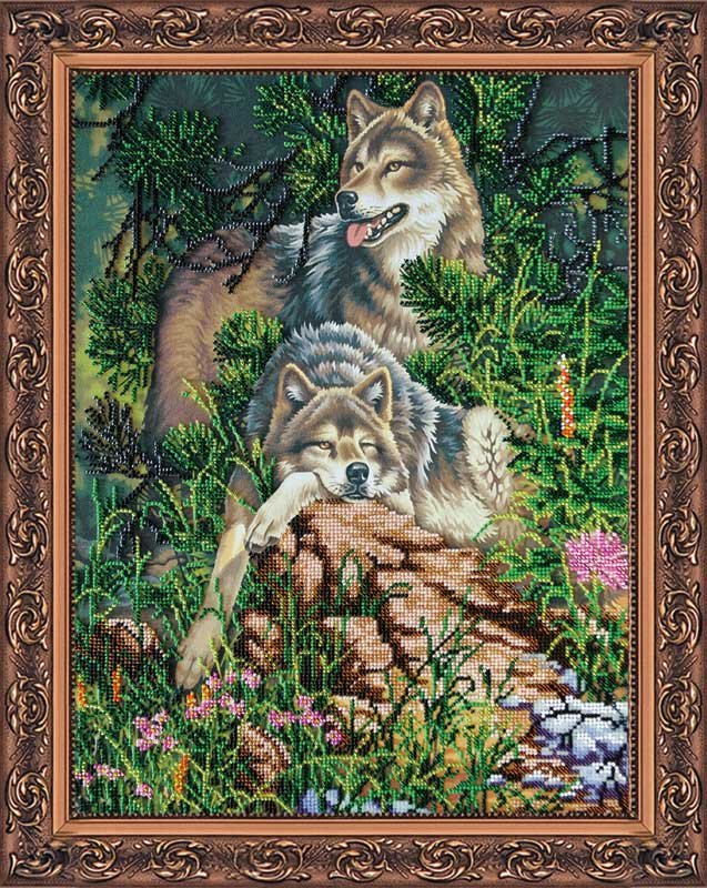 Foto Main Bead Embroidery Kit on Canvas  Abris Art AB-260 Rest on the rocks
