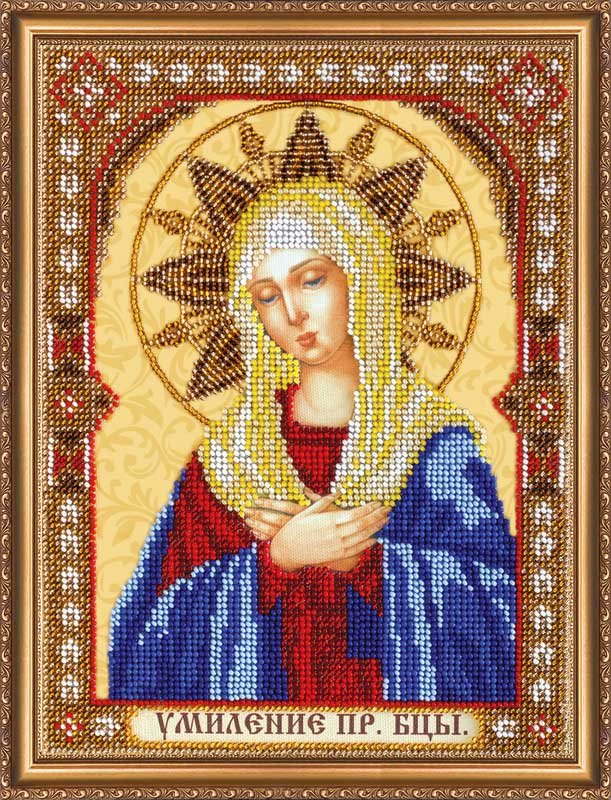 Фото Набор для вышивки бисером на холсте Абрис Арт АВ-289 Икона Богородицы Умиление