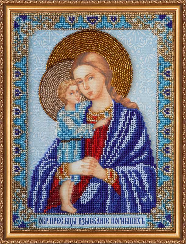 Foto Main Bead Embroidery Kit on Canvas  Abris Art AB-303 Icon of the Mother of God