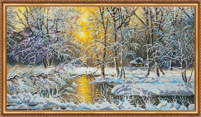 Foto Main Bead Embroidery Kit on Canvas  Abris Art AB-324 Frost
