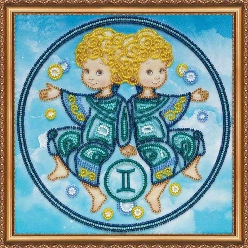 Foto Main Bead Embroidery Kit on Canvas  Abris Art AB-332-03 Gemini