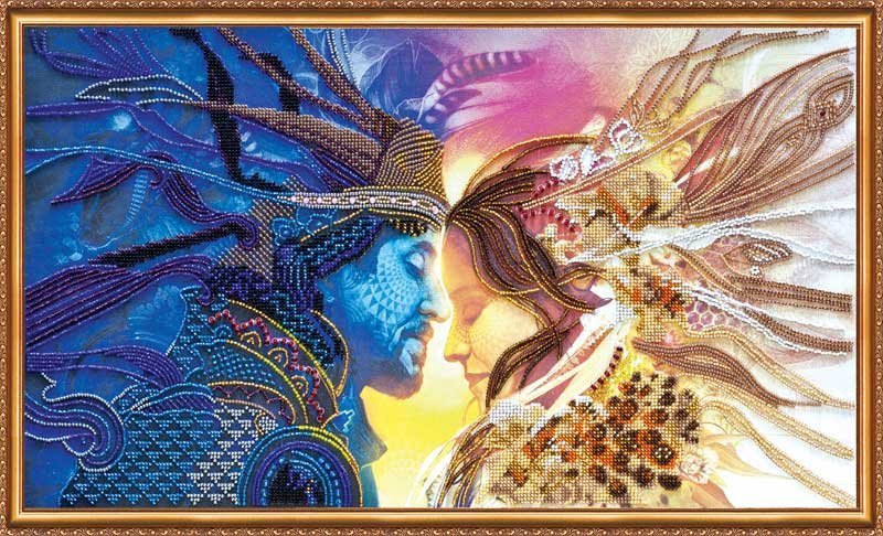 Foto Main Bead Embroidery Kit on Canvas  Abris Art AB-357 Together