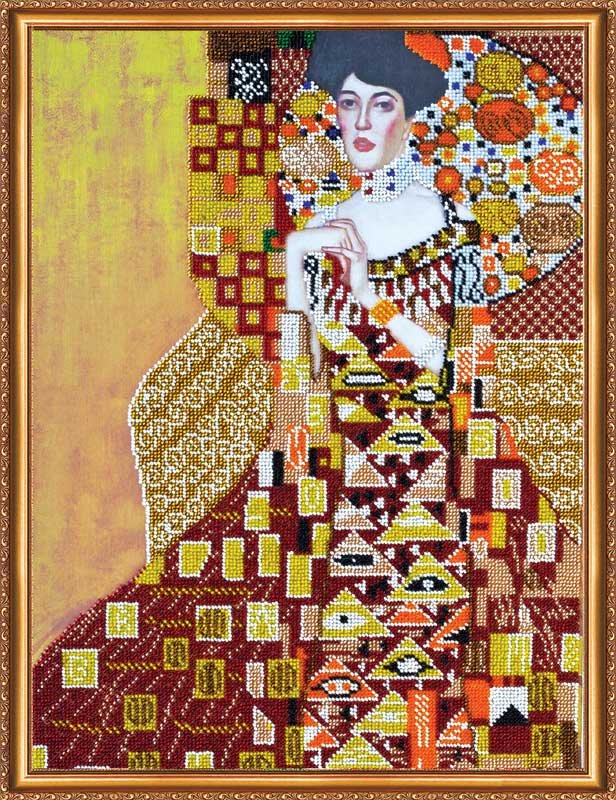 Foto Main Bead Embroidery Kit on Canvas  Abris Art AB-366 Golden Adele