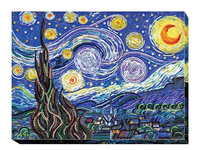 Foto Main Bead Embroidery Kit on Canvas  Abris Art AB-397 Starlight Night