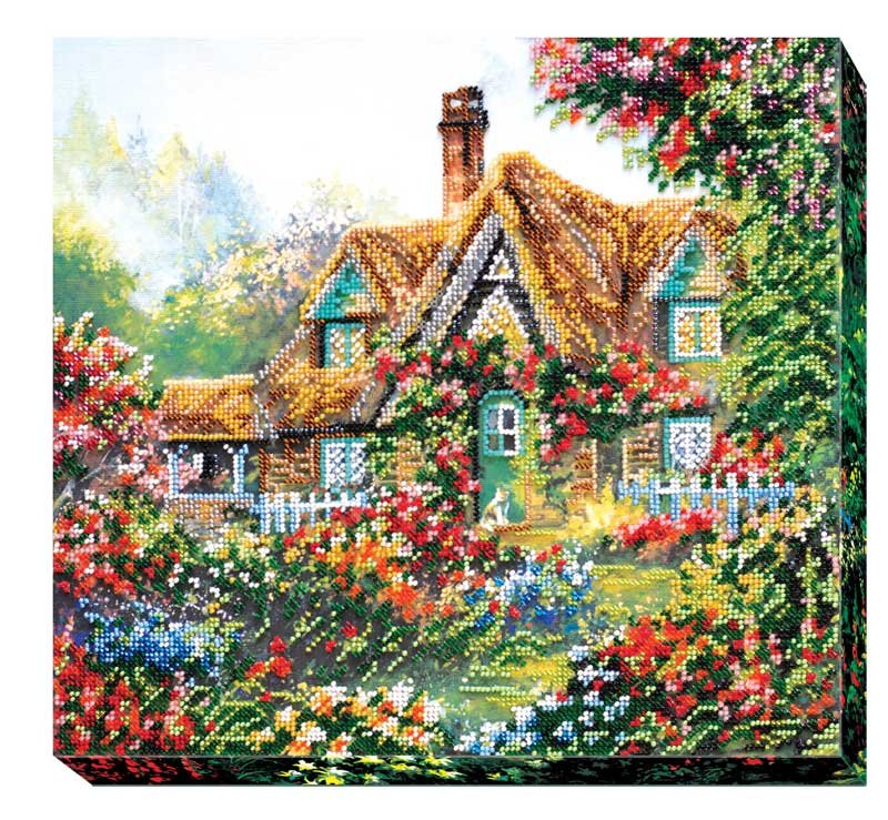 Foto Main Bead Embroidery Kit on Canvas  Abris Art AB-403 Lovely house