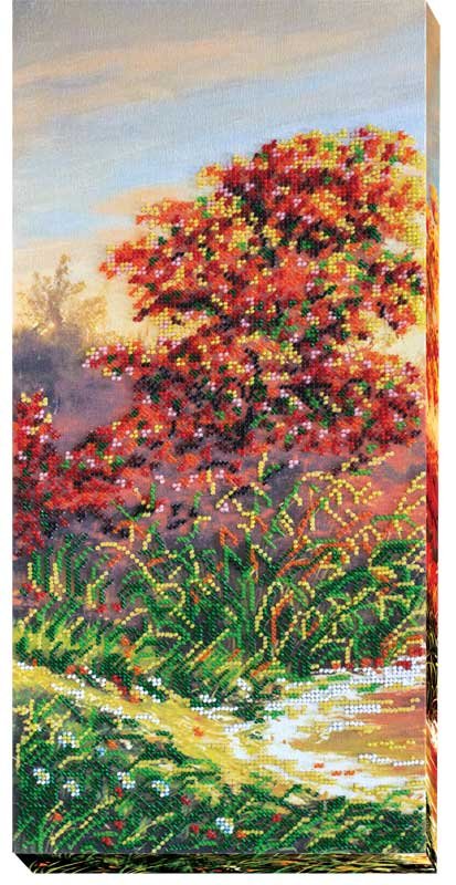 Фото Набор для вышивки бисером на холсте Абрис Арт АВ-412 Осенние зарисовки-1