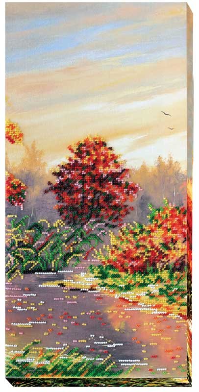 Фото Набор для вышивки бисером на холсте Абрис Арт АВ-413 Осенние зарисовки-2